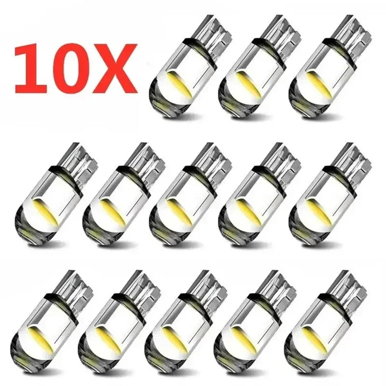 10PCS T10 W5W LED Car Bulbs White