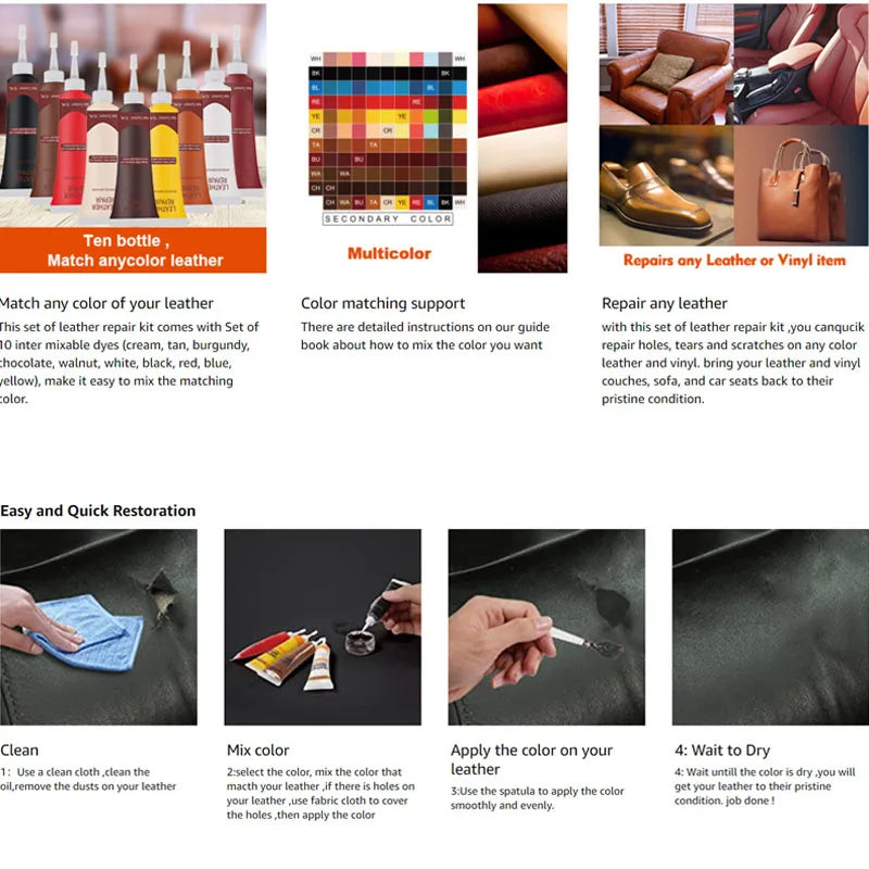 10ml Leather Repair Cream