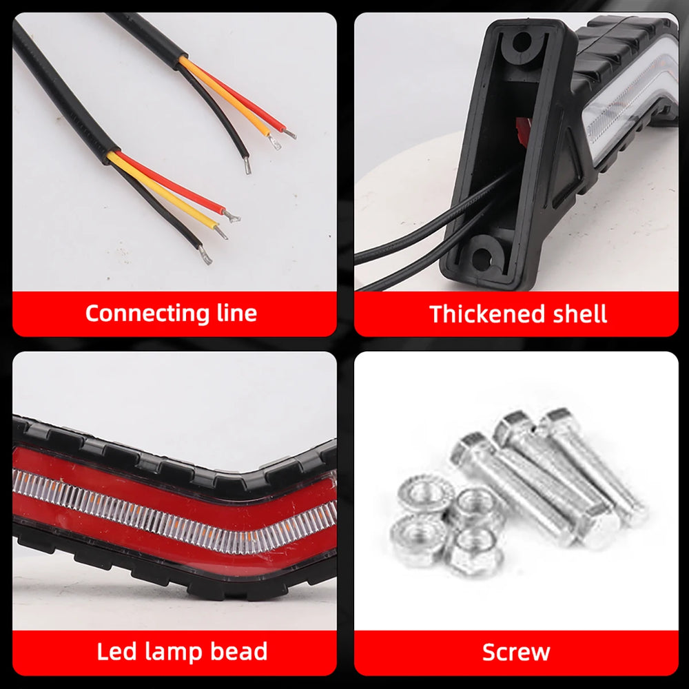 12‑24V LED Trailer Side Marker Flowing Turn Signal Light