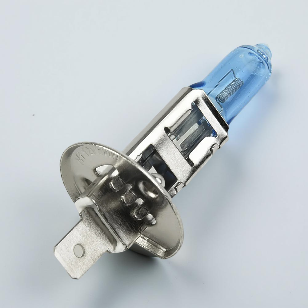 2Pcs H1 12V 100W Halogen Headlight Bulbs – White 4300K Super Bright