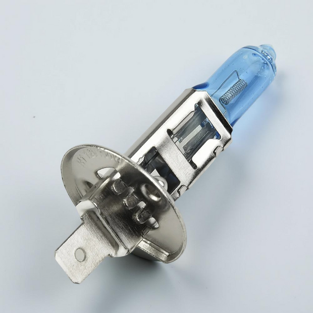 2Pcs H1 12V 100W Halogen Headlight Bulbs – White 4300K Super Bright