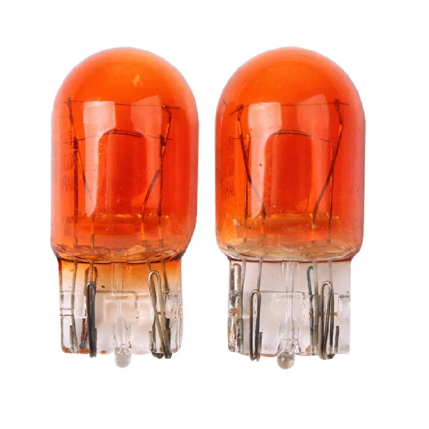 2Pcs T20 7443 W21 5W Clear Glass Turn Signal Brake Stop Tail Lights Bulb Daytime Running Lights Turn Stop Brake Tail Bulbs