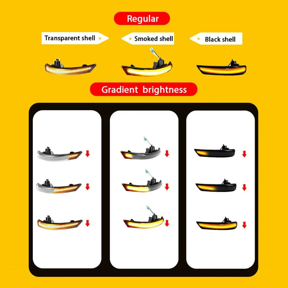 2X Dynamic LED Turn Signal Lights - Ford Focus