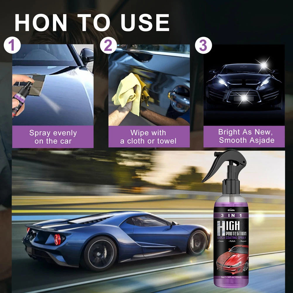 3-in-1 Ceramic Coating Nano Spray - One Beast Garage