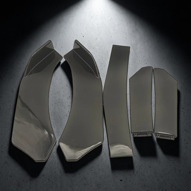 5-Piece Front Bumper Lip Splitter Kit