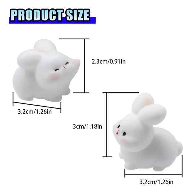 Adorable Cat Rabbit Car Decor Set