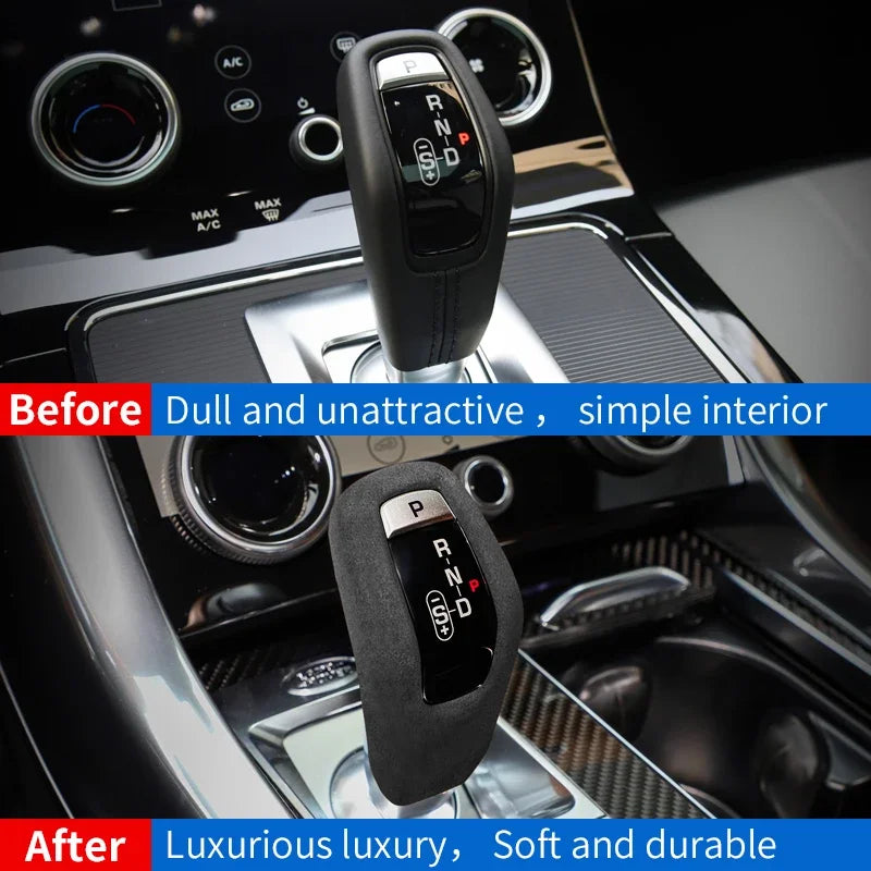 Alcantara Suede Gear Shift Knob Cover for Range Rover