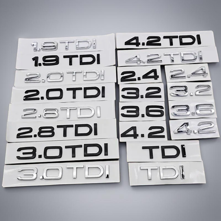 Audi 1.9–4.2 TDI Trunk Badge