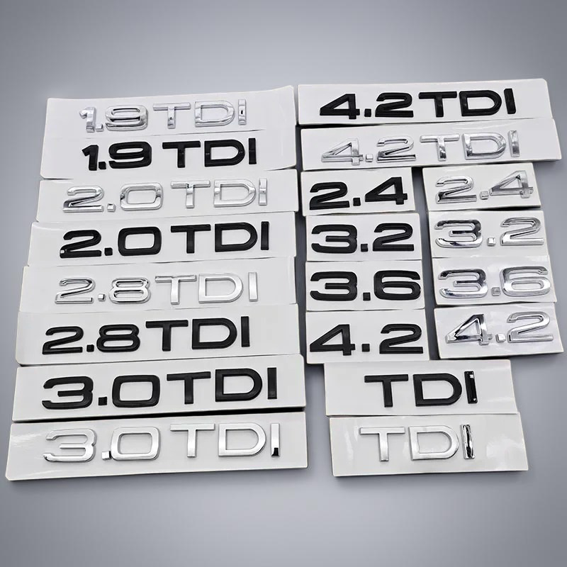 Audi 1.9–4.2 TDI Trunk Badge