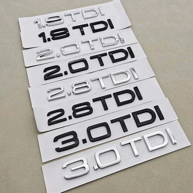 Audi 1.9–4.2 TDI Trunk Badge