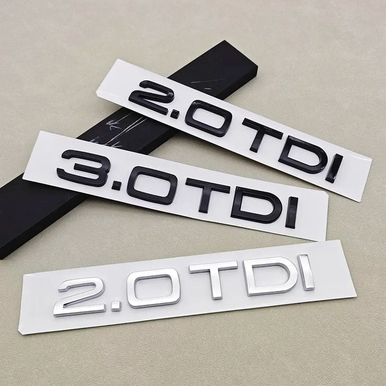 Audi 1.9–4.2 TDI Trunk Badge