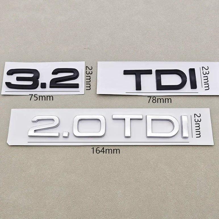 Audi 1.9–4.2 TDI Trunk Badge