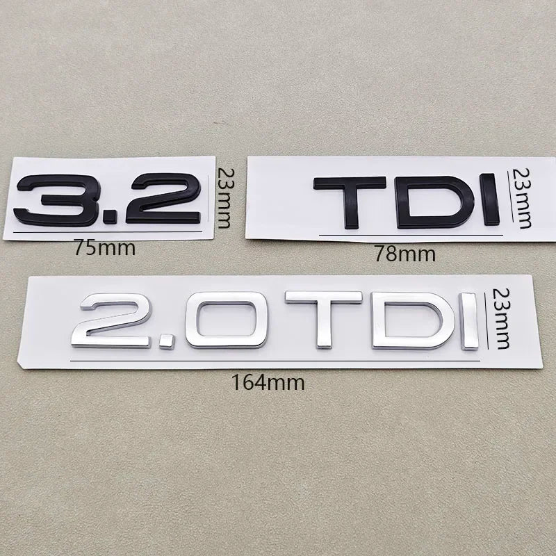 Audi 1.9–4.2 TDI Trunk Badge