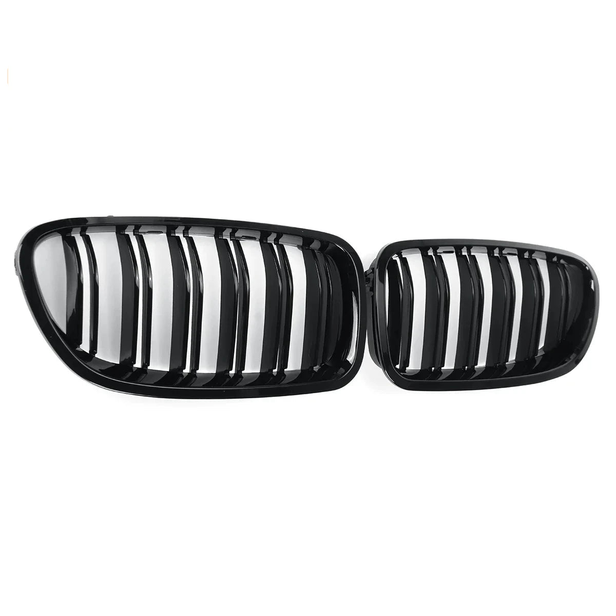 BMW 5 Series F10/F11/F18 Kidney Grille 2010-2017 – Gloss Black Dual Slats (Pair)