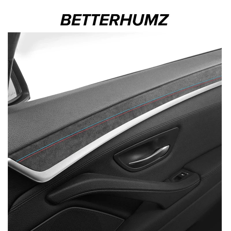 BMW F10 Series 5 Alcantara Carbon Fiber Door Trim Strips – 4pcs Performance Set