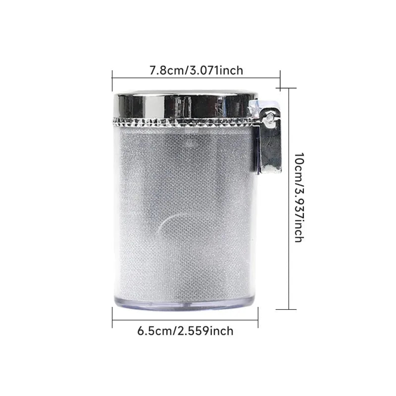 Car Ashtray with LED Light & Lid - One Beast Garage