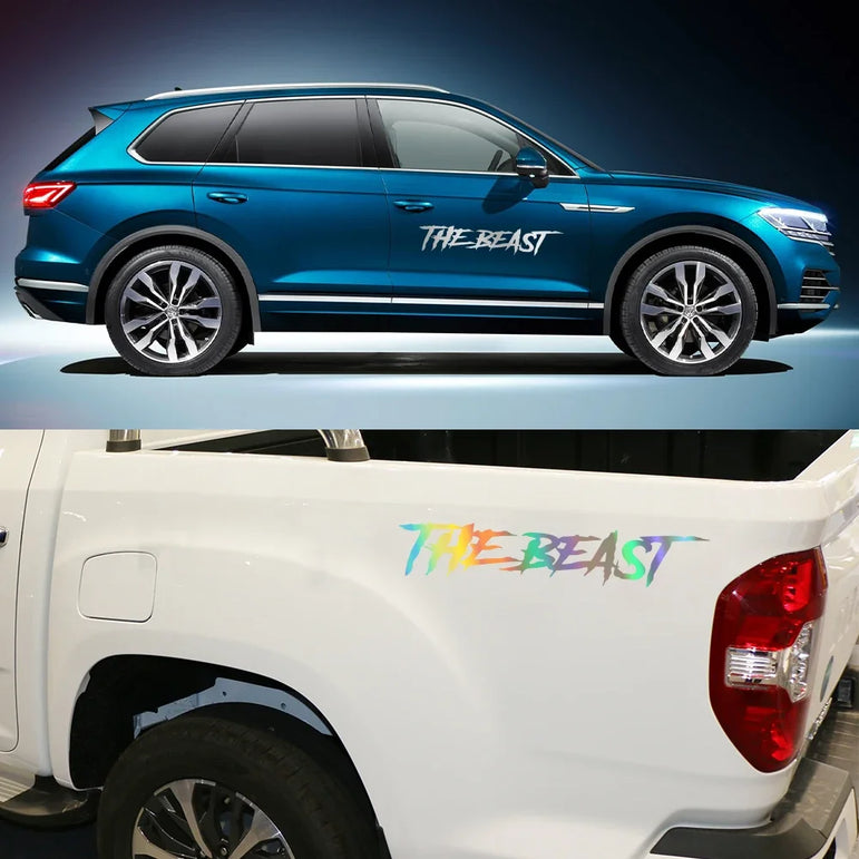 Car Door Side Stickers The Beast Personality Styling Auto Rear Windshield Vinyl Decal Tuning Graphic Automobiles Accessories