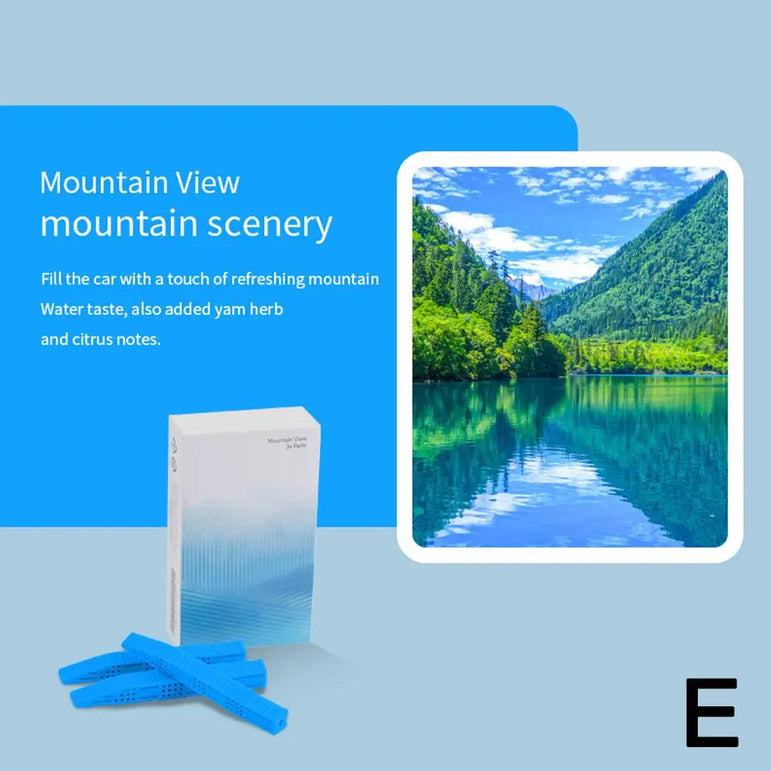 Car Fragrance Vent Clip Holder - One Beast Garage Mountain Scenery