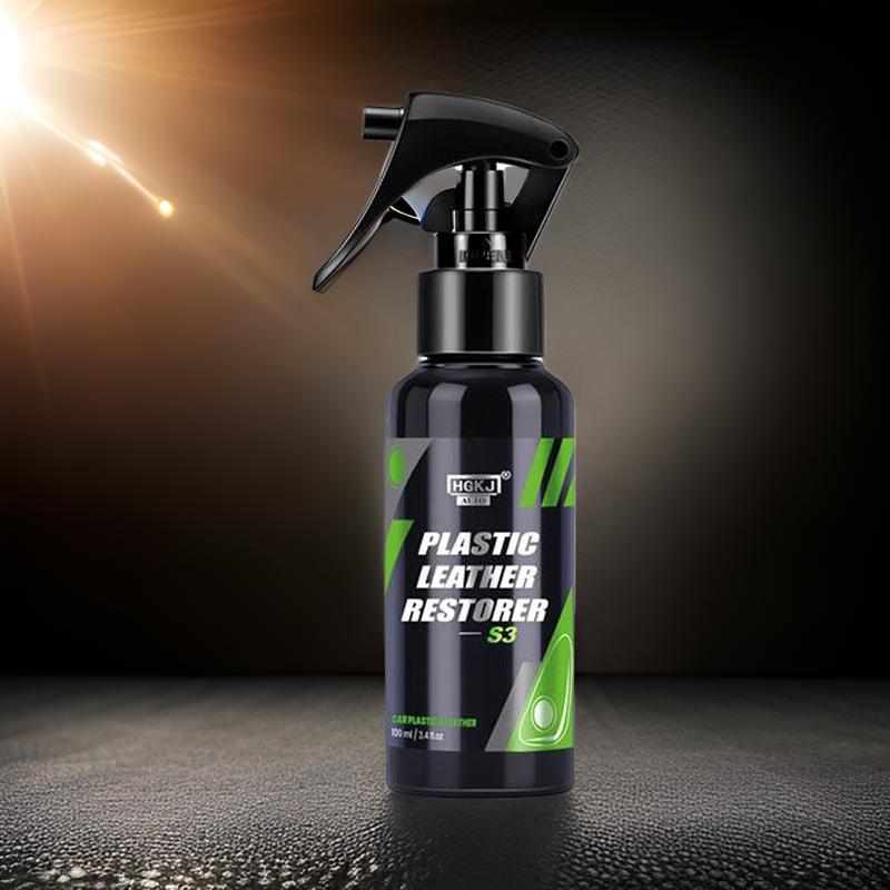 Car Plastic Restorer Polish Leather Cleaner Spray Back To Black - One Beast Garage