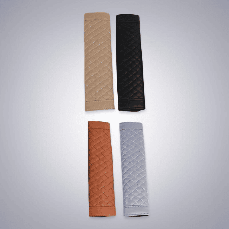 Car Seat Belt Shoulder Cover Leather - One Beast Garage