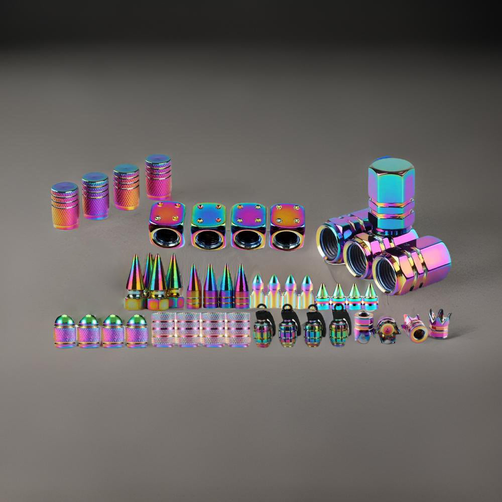 Colorful Valve Stems Caps Tire Cap Aluminum Wheels