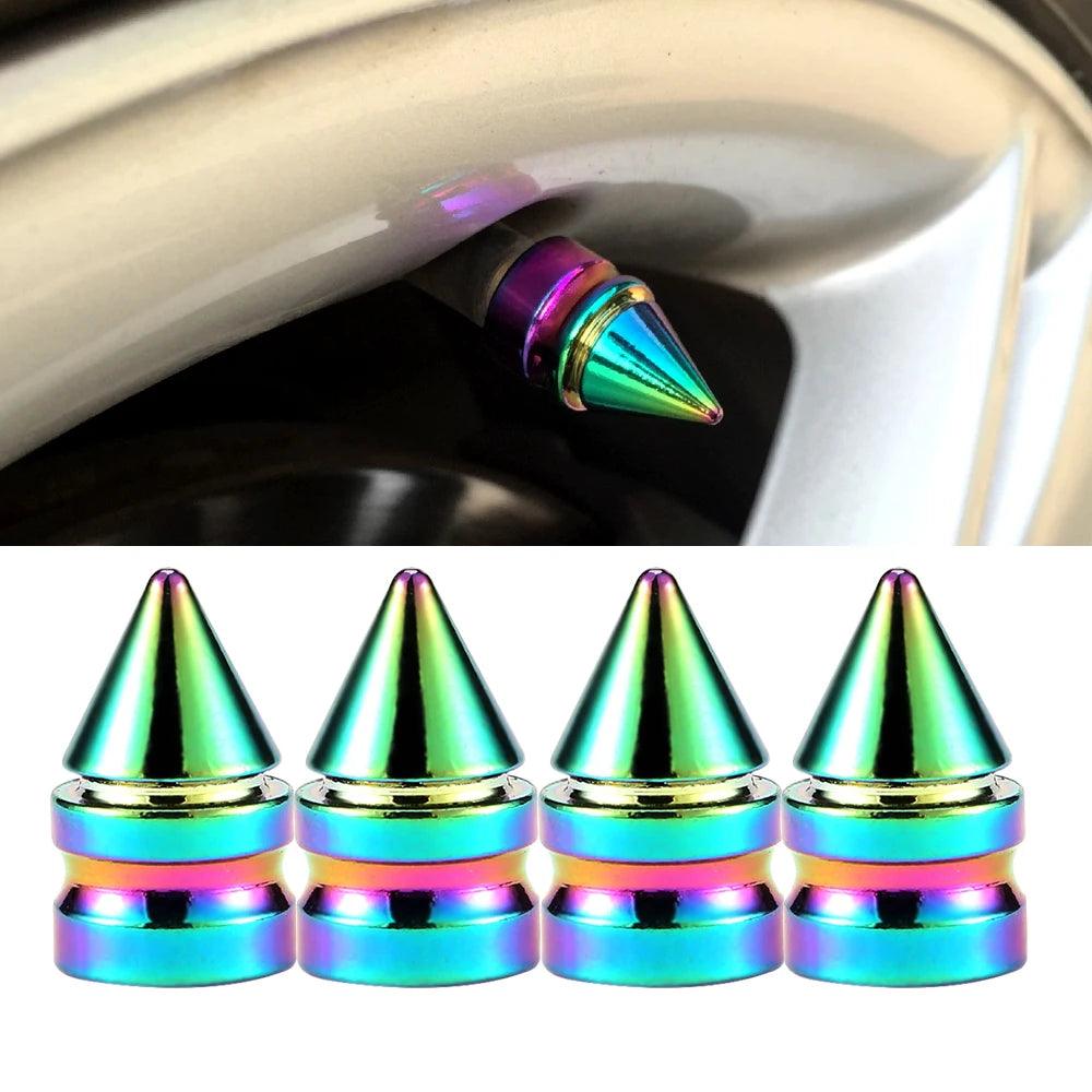 Colorful Valve Stems Caps Tire Cap Aluminum Wheels
