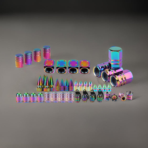 Colorful Valve Stems Caps Tire Cap Aluminum Wheels