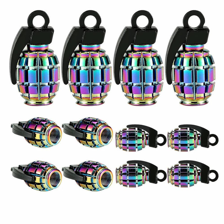 Colorful Valve Stems Caps Tire Cap Aluminum Wheels