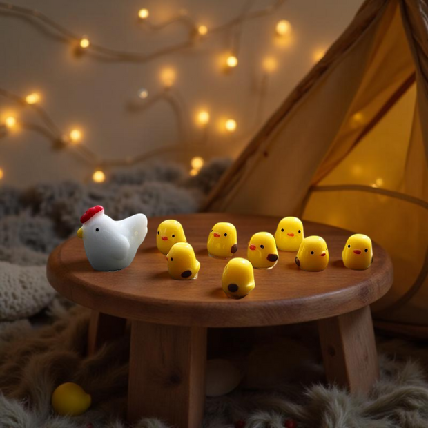 Cute Mini Chicken Car Dashboard Decor