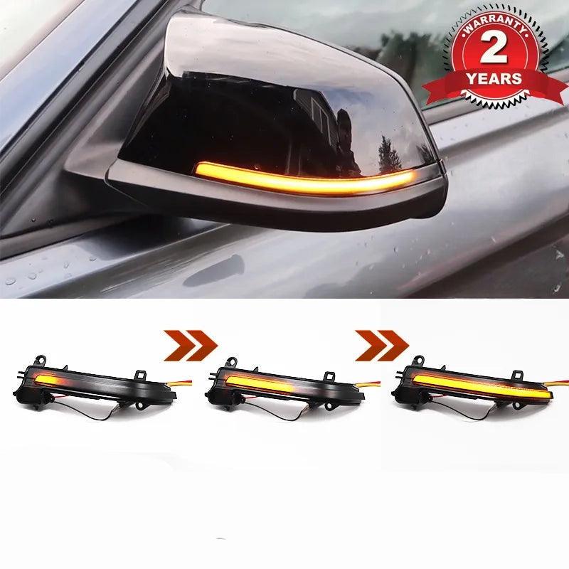 Dynamic sequential signaling set side mirror BMW