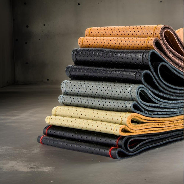 Coprivolante in vera pelle