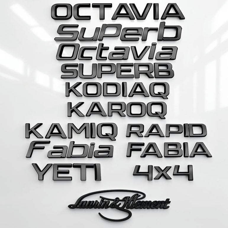 Gloss_Black_Skoda_Laurin_Klement_Emblem_-_One_Beast_Garage