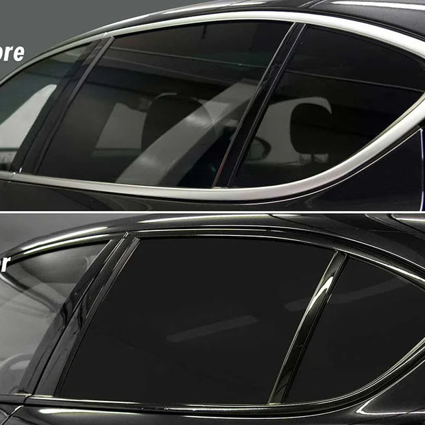 Glossy Black Vinyl Wrap Tape – Window Trim & Door Protection Film