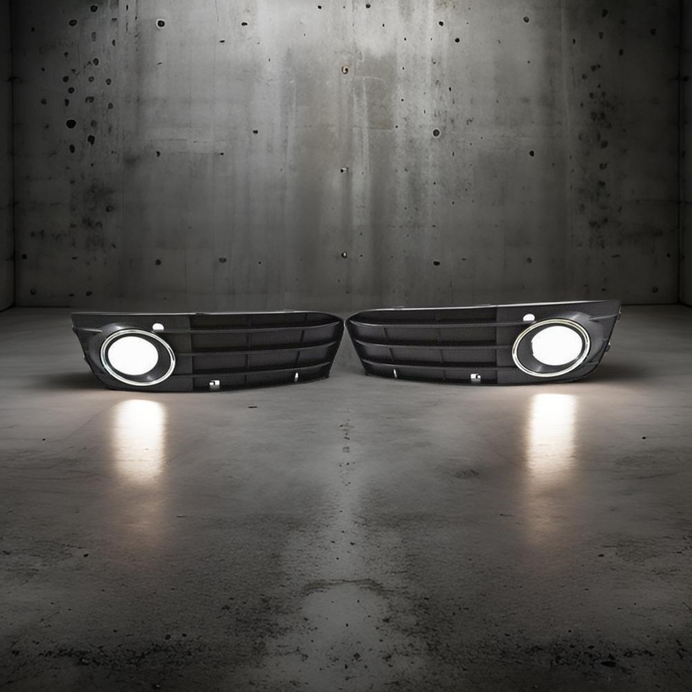 Grilles for Audi A4 front bumper projectors - One Beast Garage