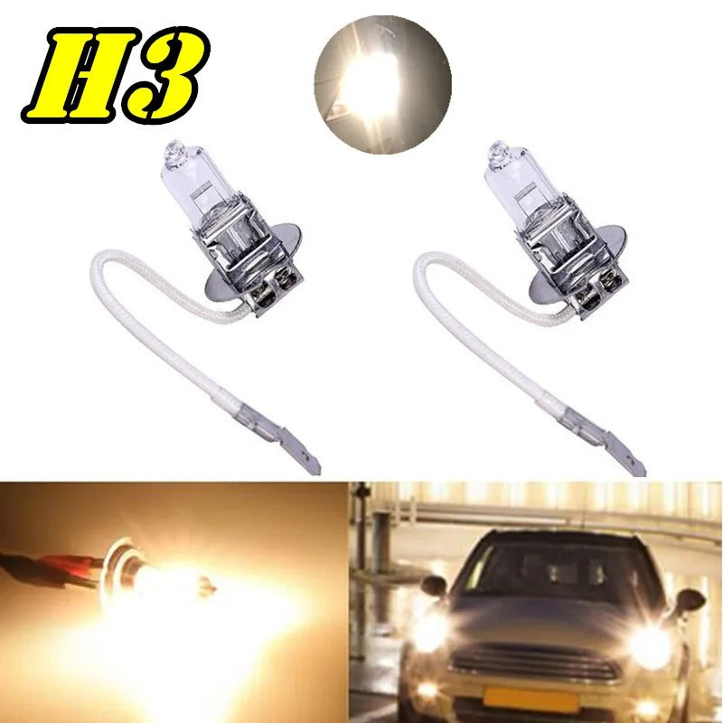 H3 12V 55W Quartz Halogen Fog Bulbs (10-Pack, 3200K)