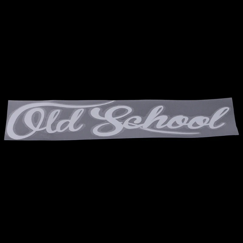 Old School Vinyl Car Decal 19x7CM