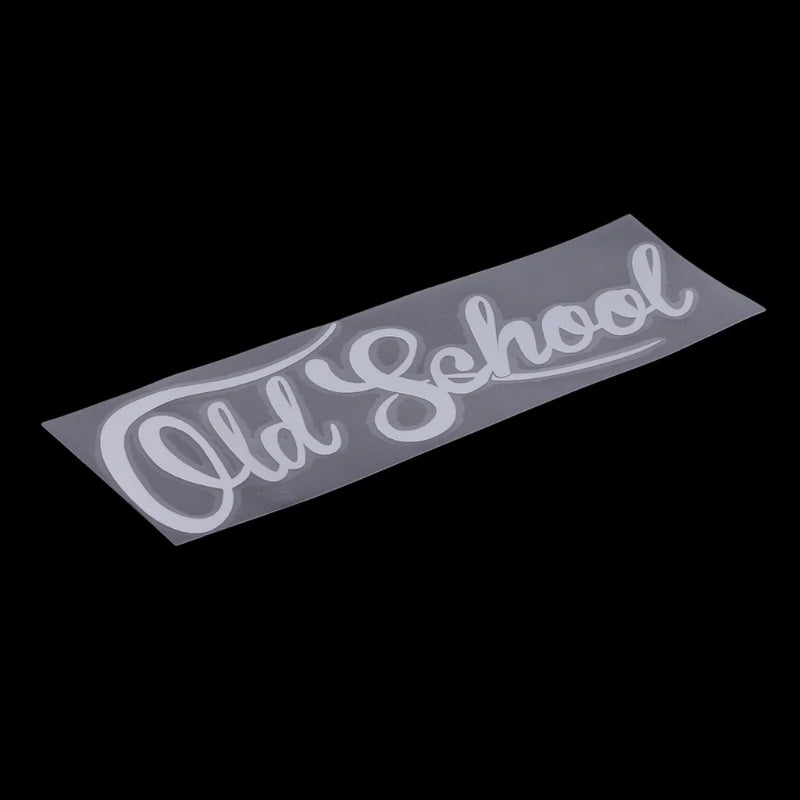 Old School Vinyl Car Decal 19x7CM