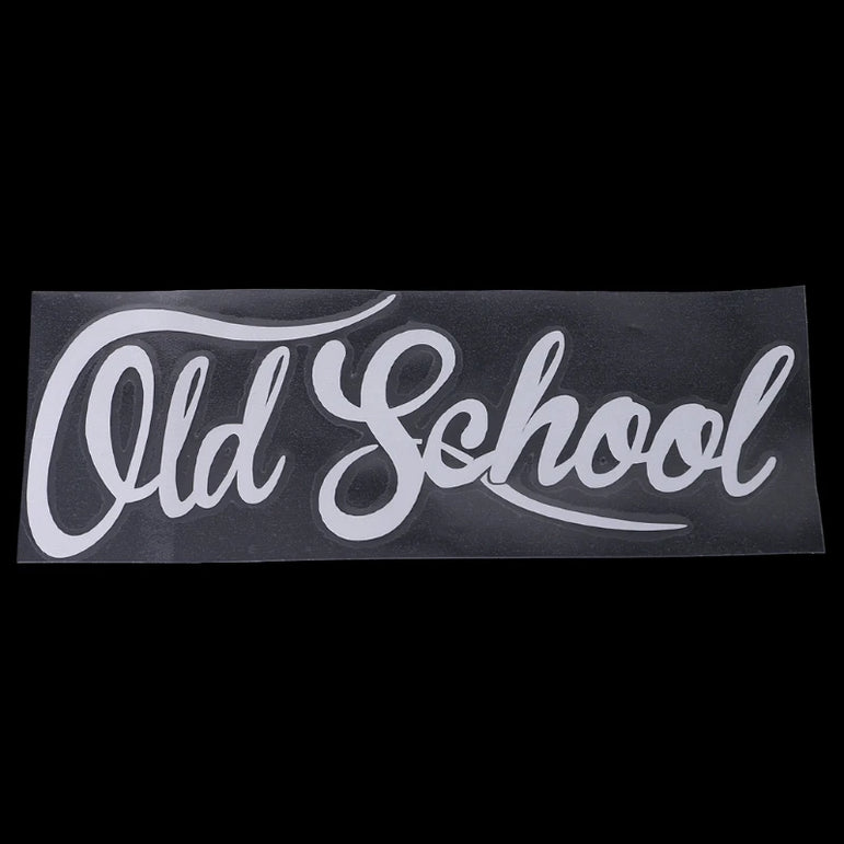 Old School Vinyl Car Decal 19x7CM