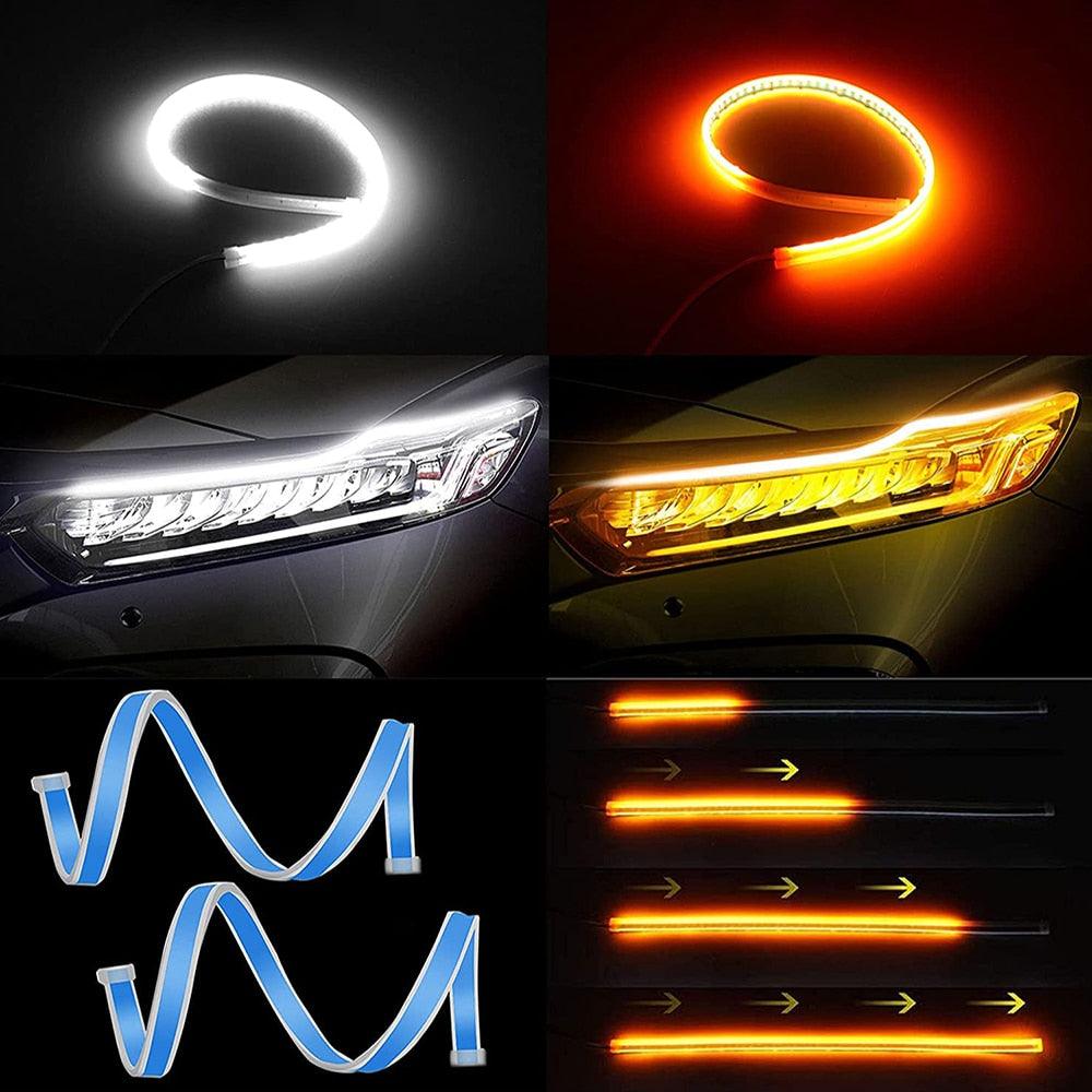 LED DRL Car Daytime Running Light Flexible Waterproof Strip