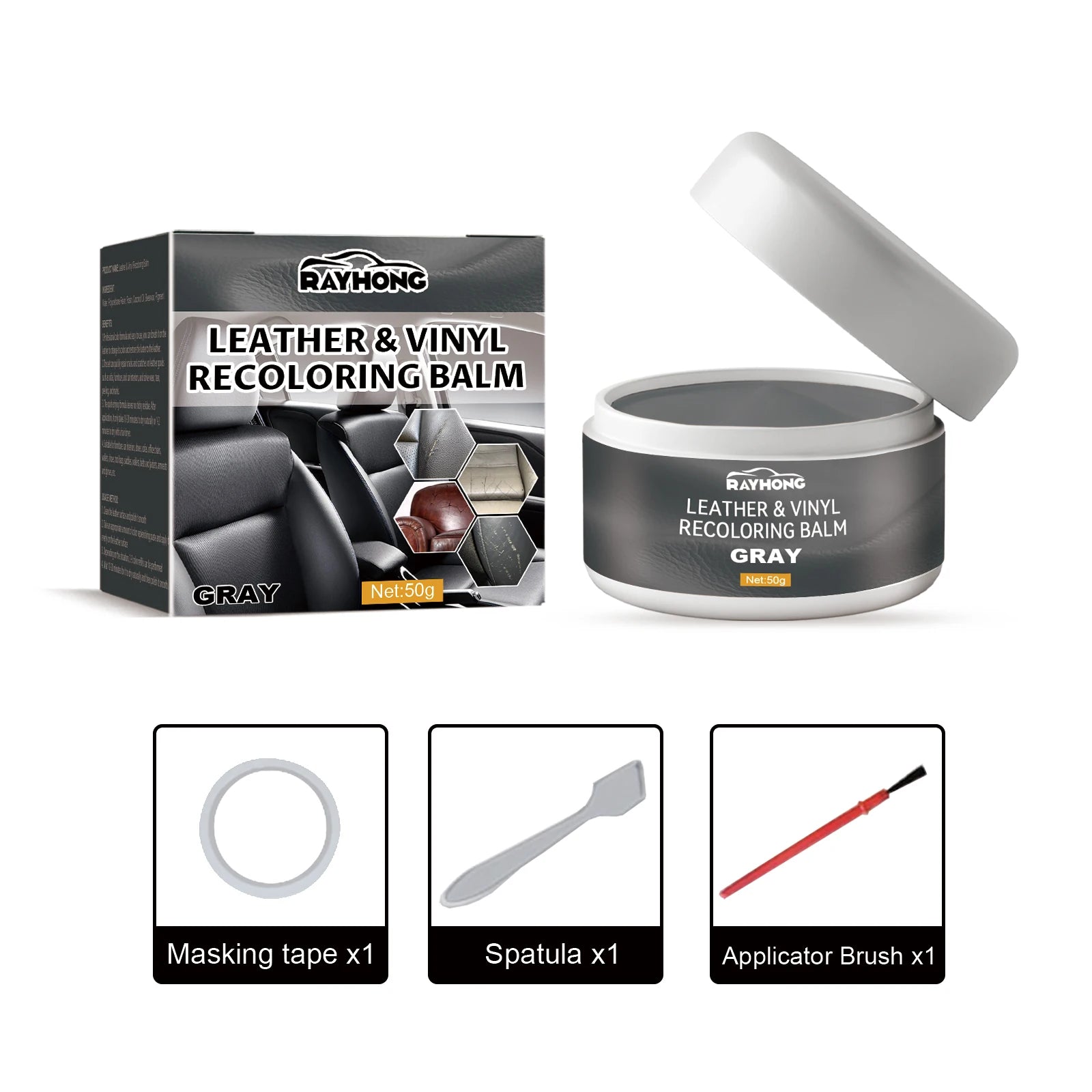 Leather Color Restorer Cream Kit