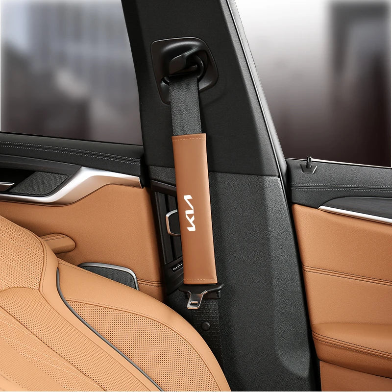 Leather Seat Belt Cover for KIA - One Beast Garage