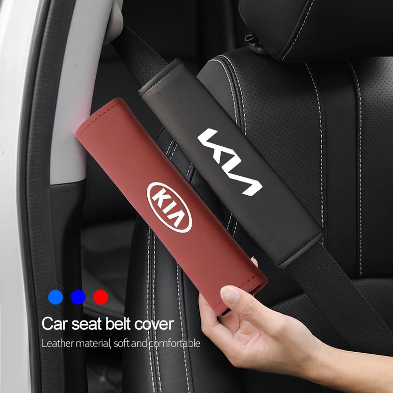 Leather Seat Belt Cover for KIA - One Beast Garage