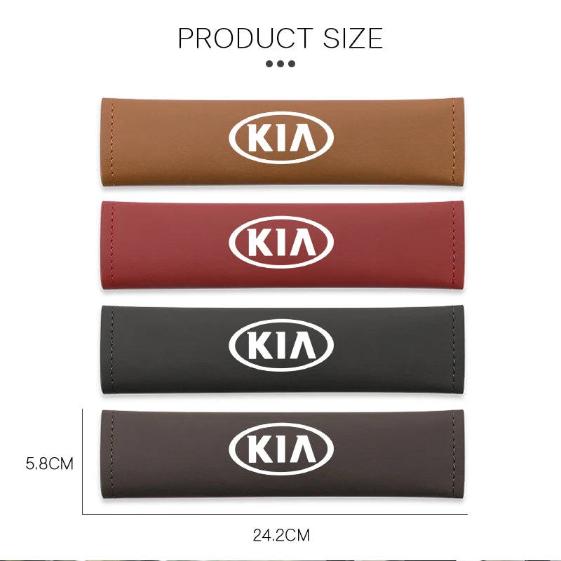 Leather Seat Belt Cover for KIA - One Beast Garage