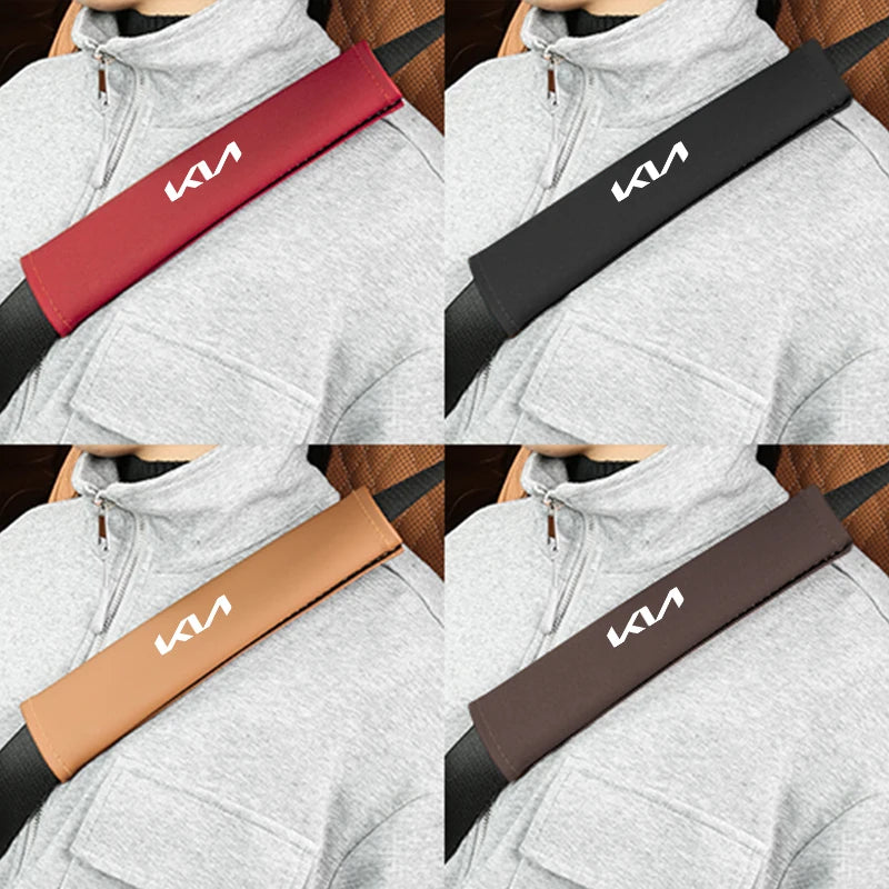 Leather Seat Belt Cover for KIA - One Beast Garage