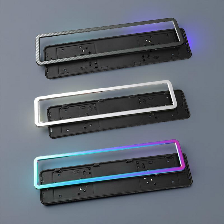License Plate - 1SET - Universal - Metal/PLastic Material