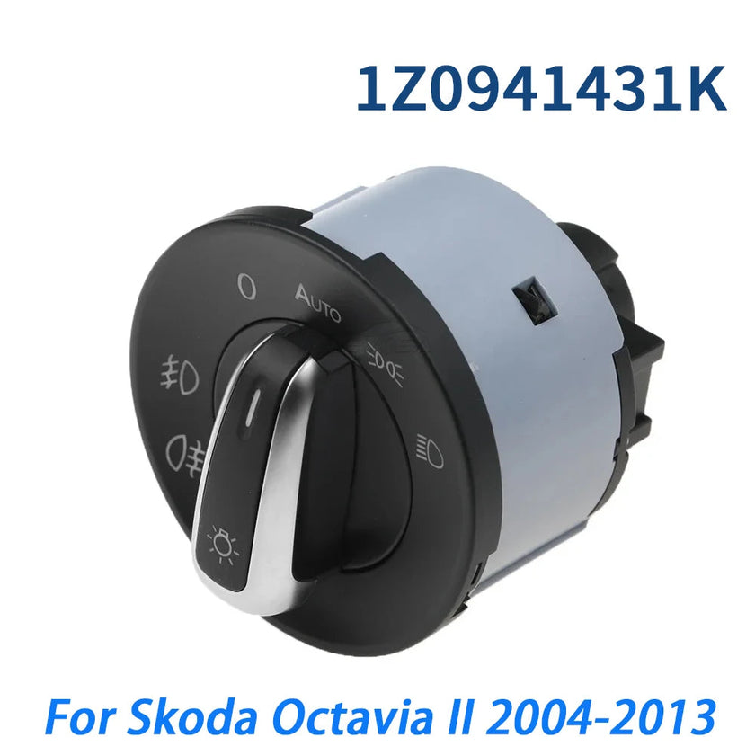 Light Control Switch for Skoda Octavia II MK2 2004–2013 (1Z0 941 431K)