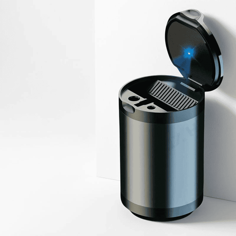 Luxury LED Car Ashtray with Lid - One Beast Garage