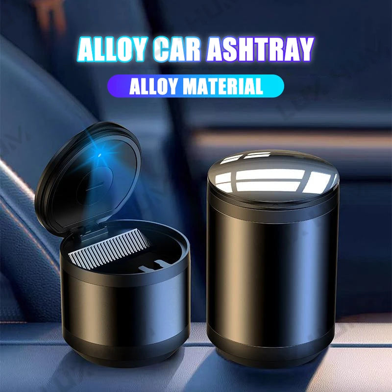 Luxury LED Car Ashtray with Lid - One Beast Garage