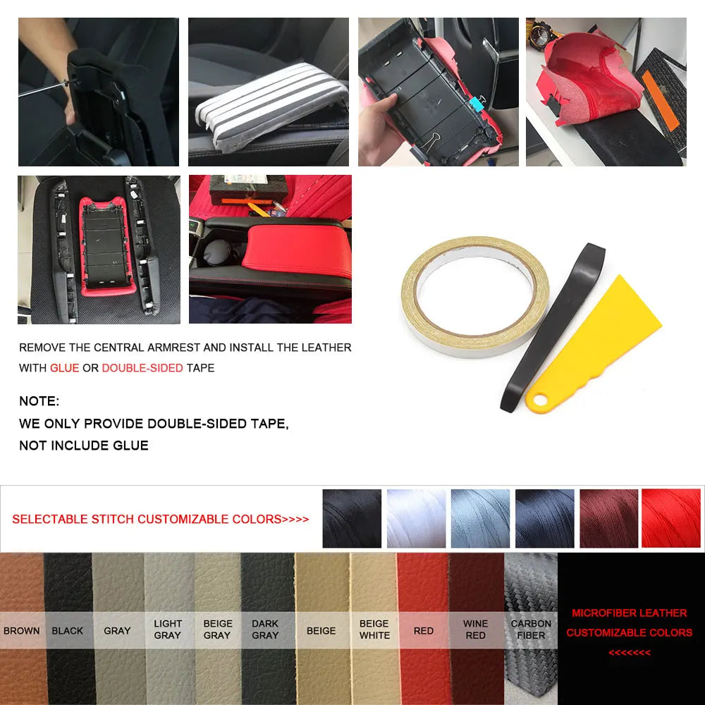 Microfiber Leather Armrest Trim – Skoda Octavia 2007–2014