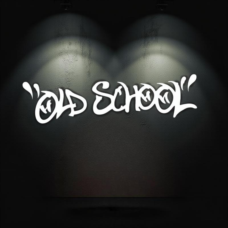 Old School Motorcycle Sticker P(1C)